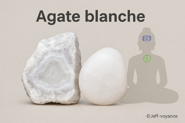 Douceur et clarté : les vertus de l’agate blanche - Esoboutik Brest