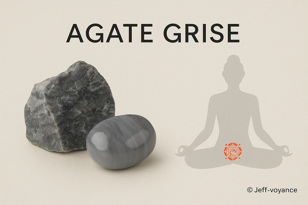 Pierre de sobriété mentale : découvrez les vertus de l’agate grise - Esoboutik Brest