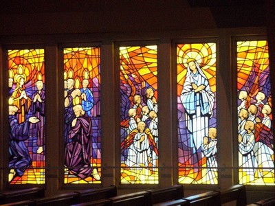 vitraux du grand oratoire de kérizinen